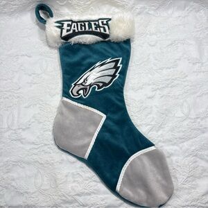 Philadelphia Eagles Birds Christmas Stocking  Team Colors Color Block Green Gray
